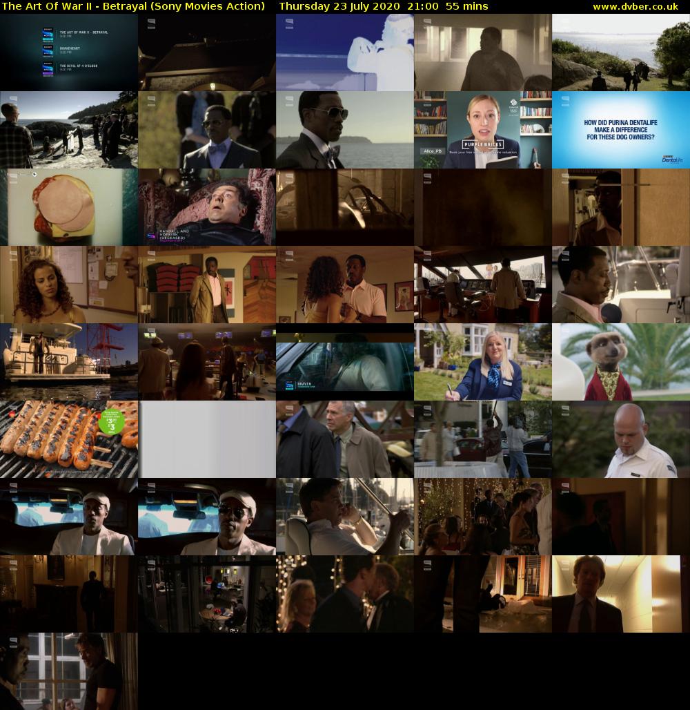 The Art Of War II - Betrayal (Sony Movies Action) Thursday 23 July 2020 21:00 - 21:55