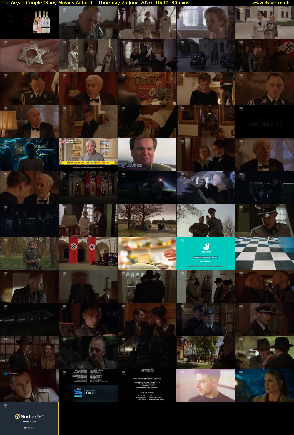 The Aryan Couple (Sony Movies Action) Thursday 25 June 2020 10:40 - 12:00