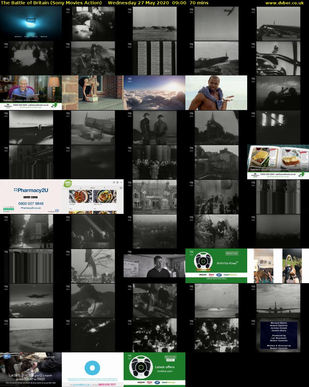 The Battle of Britain (Sony Movies Action) Wednesday 27 May 2020 09:00 - 10:10