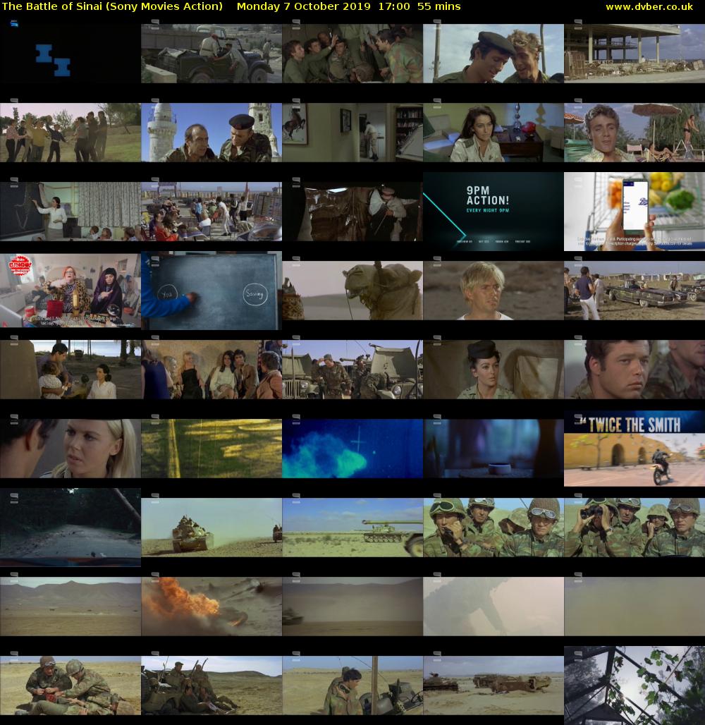 The Battle of Sinai (Sony Movies Action) Monday 7 October 2019 17:00 - 17:55