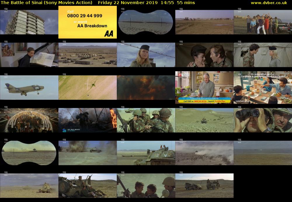 The Battle of Sinai (Sony Movies Action) Friday 22 November 2019 14:55 - 15:50