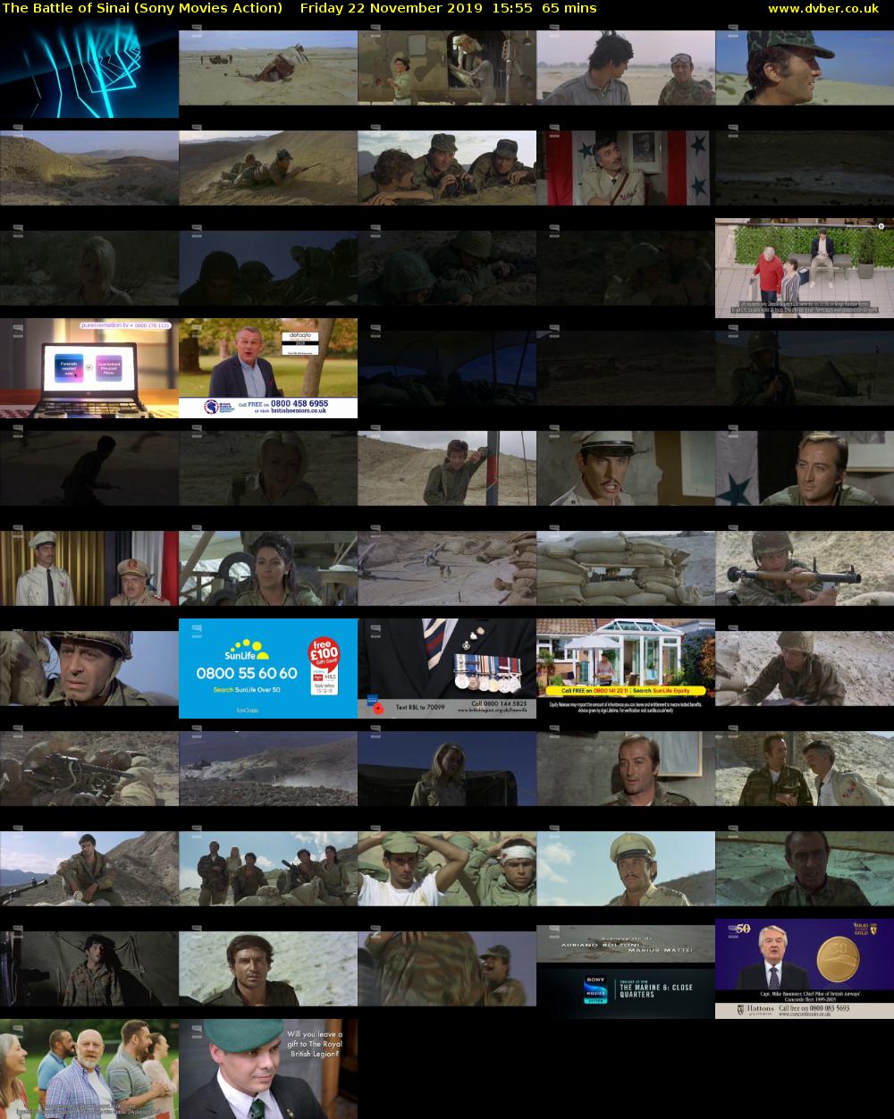 The Battle of Sinai (Sony Movies Action) Friday 22 November 2019 15:55 - 17:00