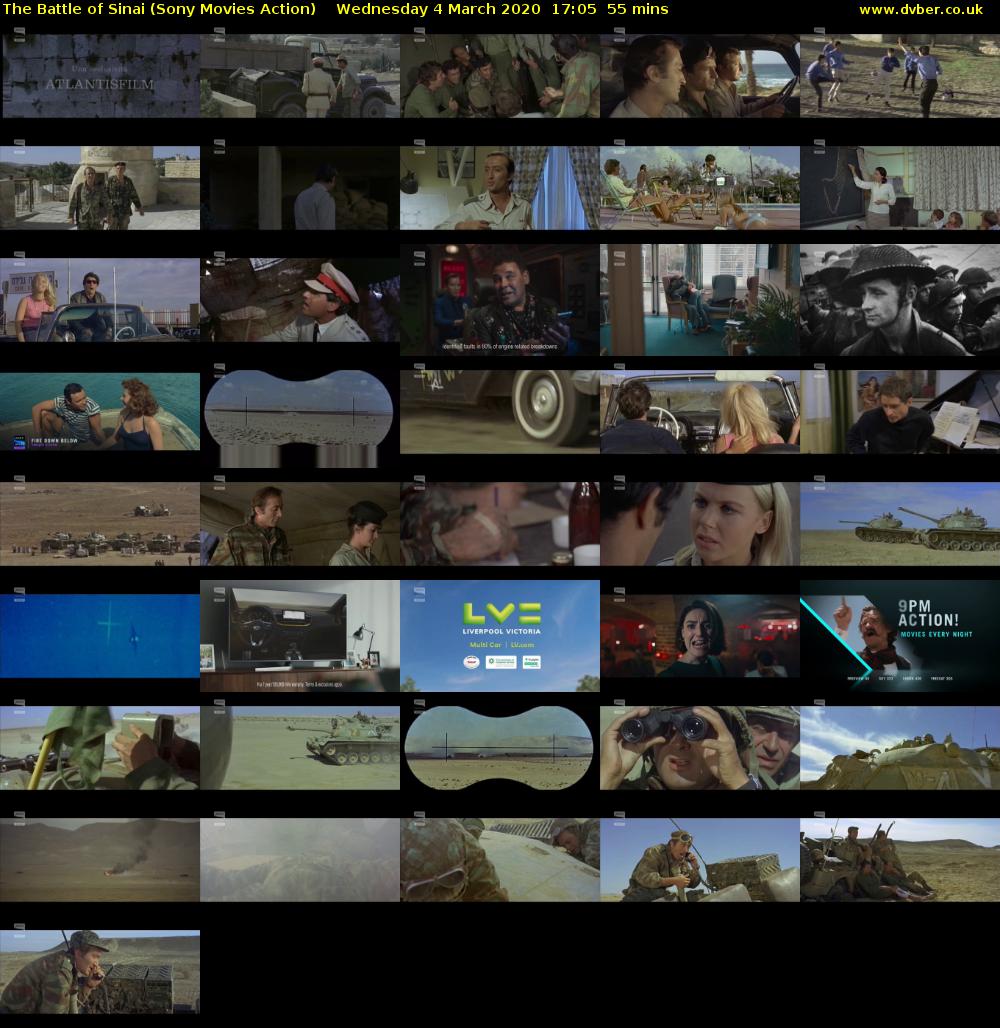 The Battle of Sinai (Sony Movies Action) Wednesday 4 March 2020 17:05 - 18:00