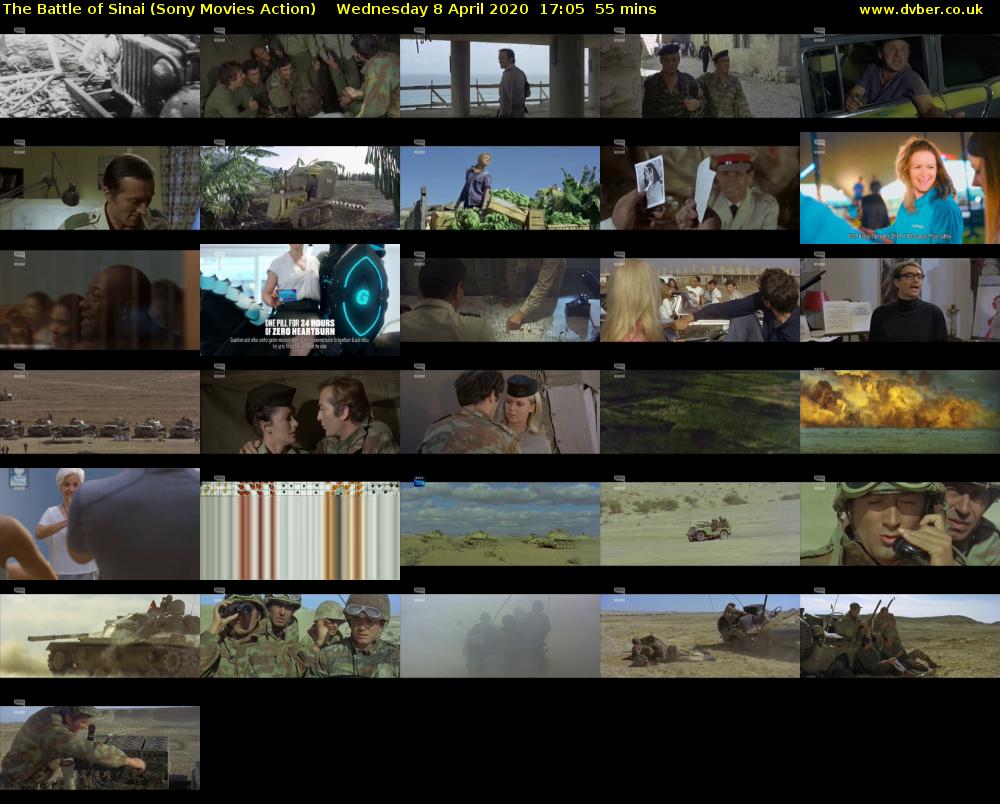 The Battle of Sinai (Sony Movies Action) Wednesday 8 April 2020 17:05 - 18:00