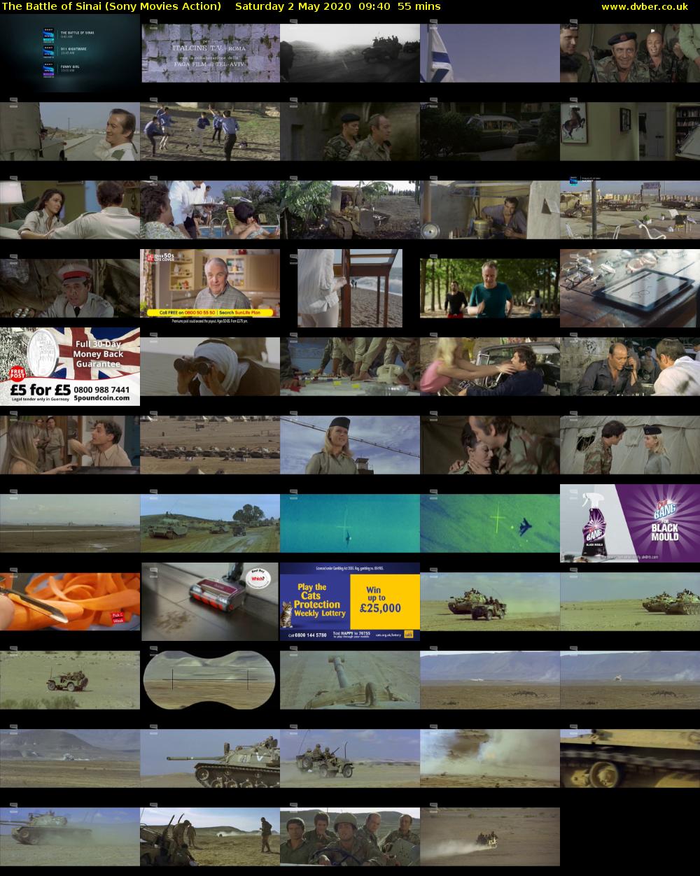 The Battle of Sinai (Sony Movies Action) Saturday 2 May 2020 09:40 - 10:35