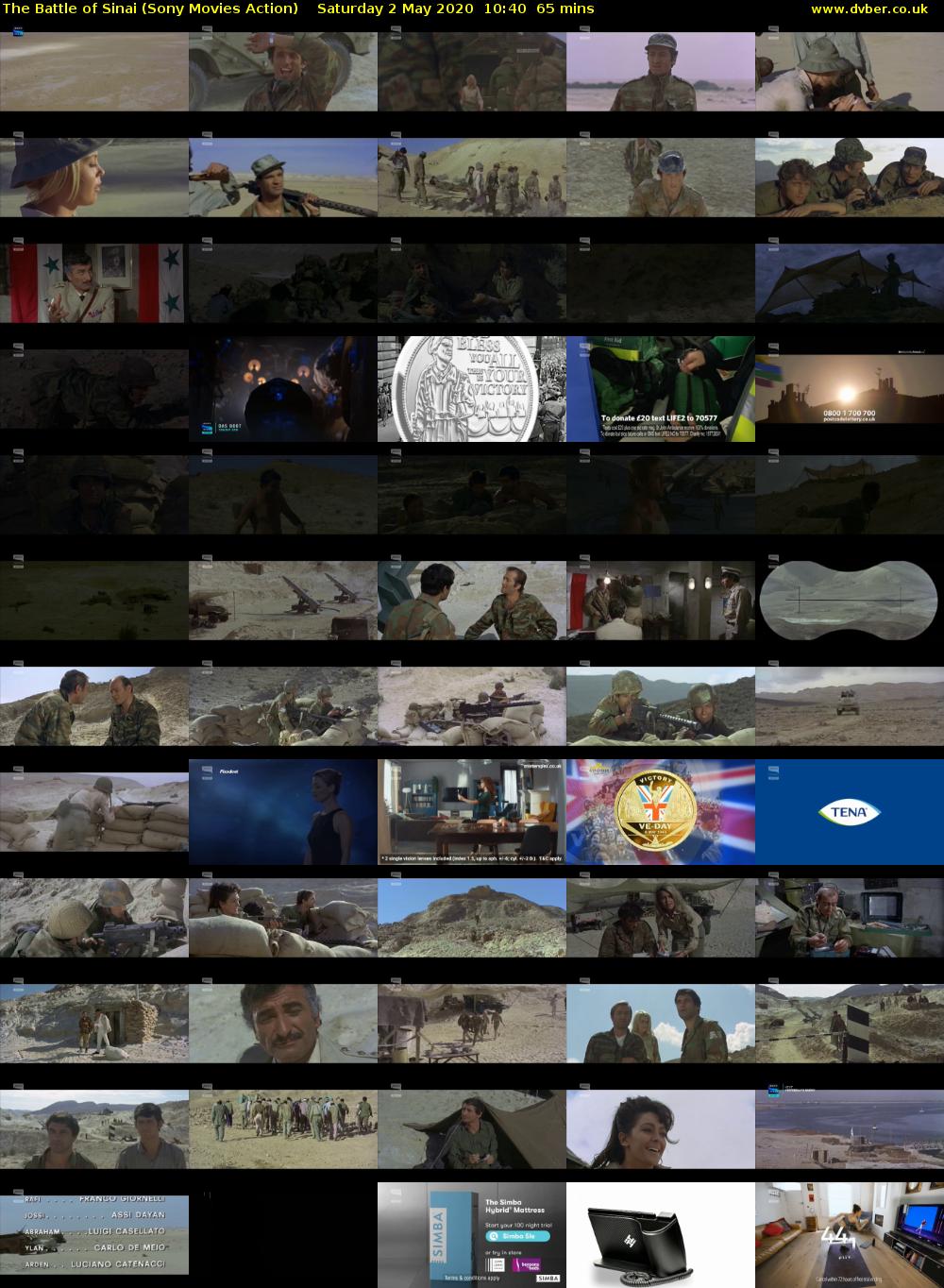 The Battle of Sinai (Sony Movies Action) Saturday 2 May 2020 10:40 - 11:45