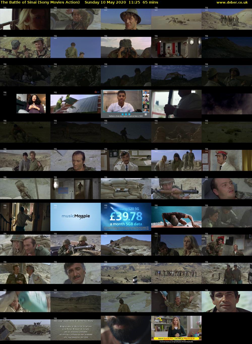 The Battle of Sinai (Sony Movies Action) Sunday 10 May 2020 11:25 - 12:30