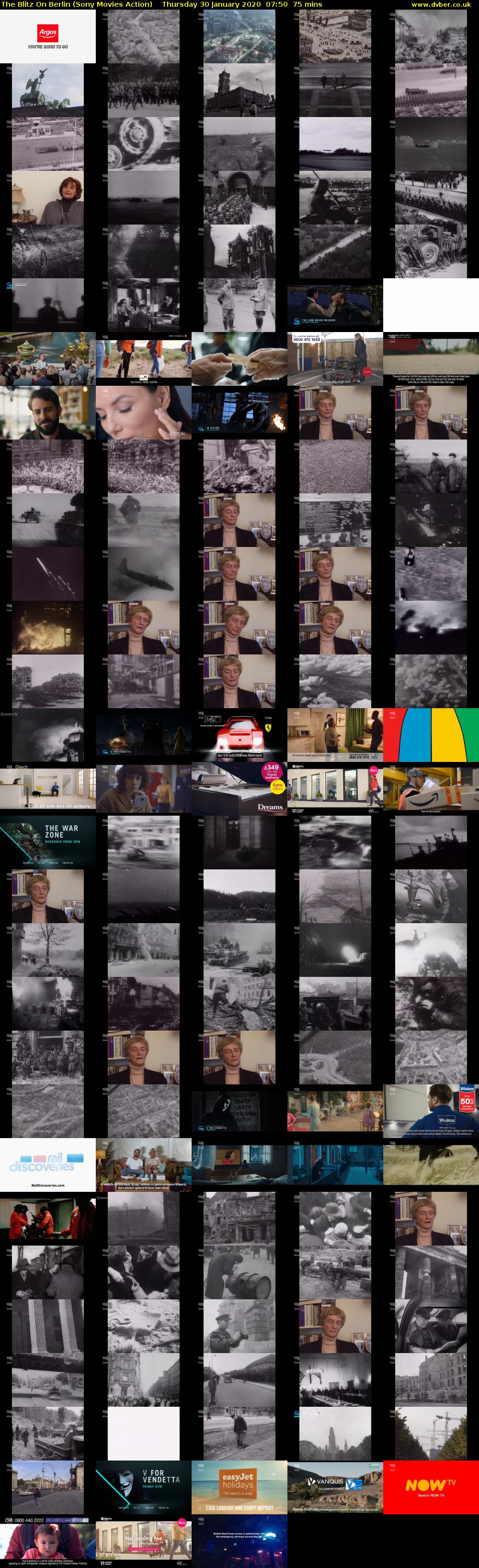 The Blitz On Berlin (Sony Movies Action) Thursday 30 January 2020 07:50 - 09:05