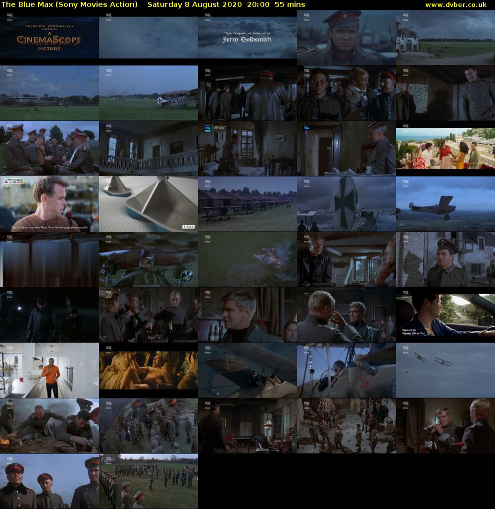 The Blue Max (Sony Movies Action) Saturday 8 August 2020 20:00 - 20:55
