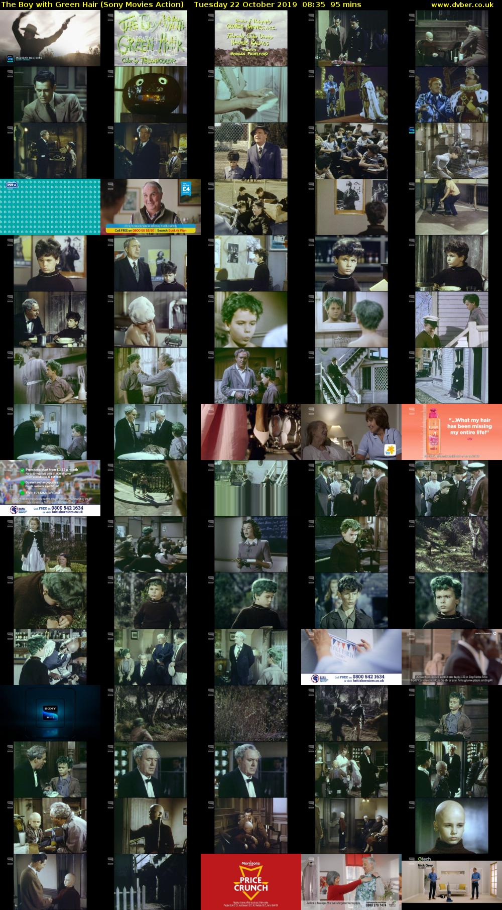 The Boy with Green Hair (Sony Movies Action) Tuesday 22 October 2019 08:35 - 10:10