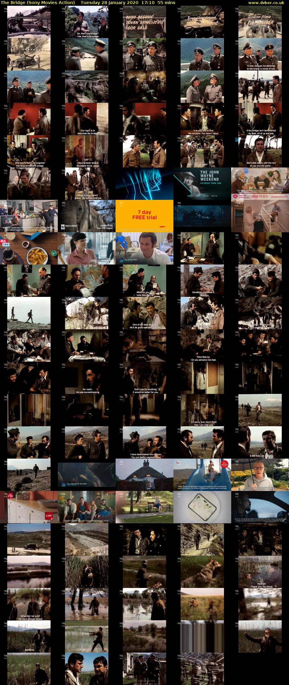 The Bridge (Sony Movies Action) Tuesday 28 January 2020 17:10 - 18:05