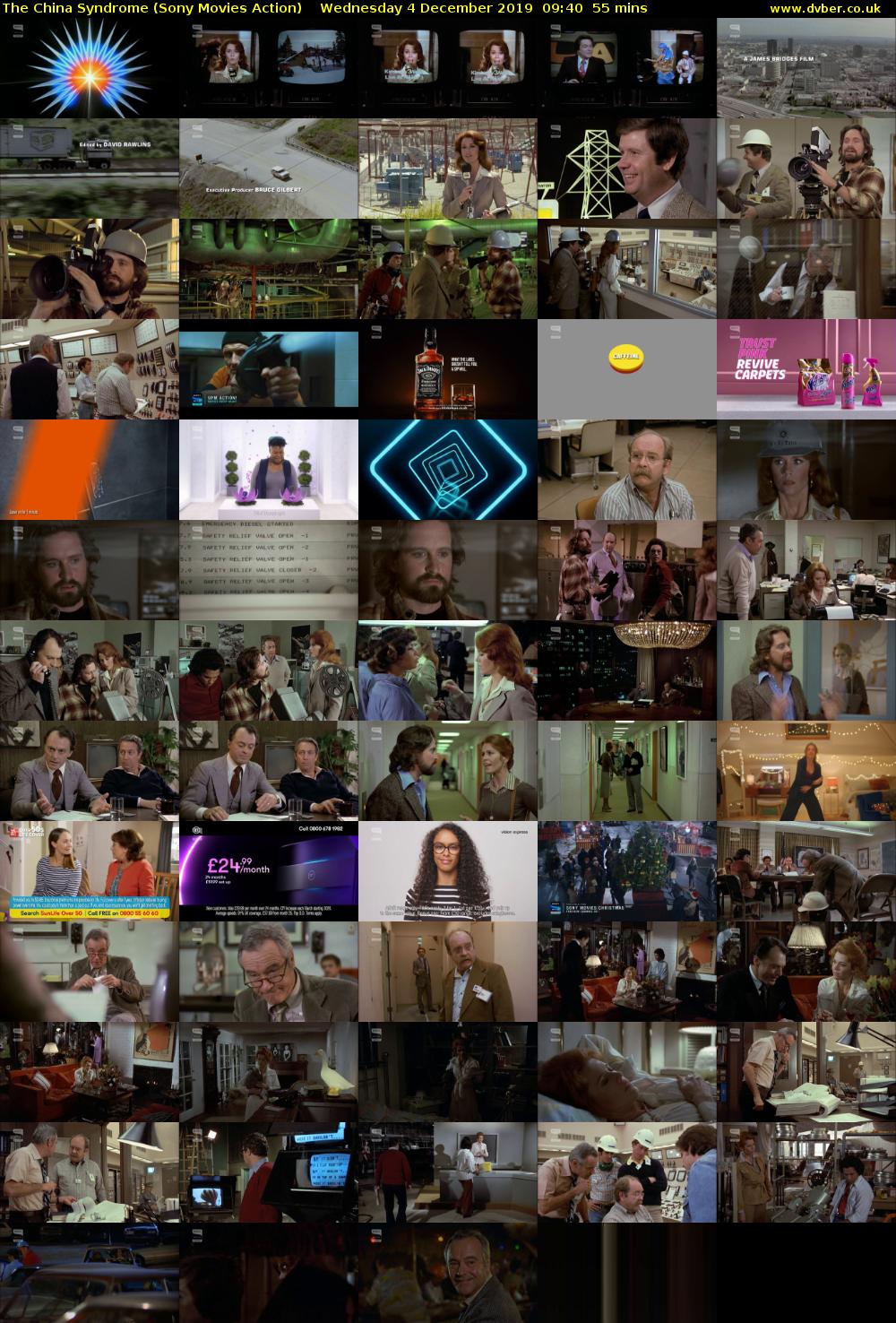 The China Syndrome (Sony Movies Action) Wednesday 4 December 2019 09:40 - 10:35