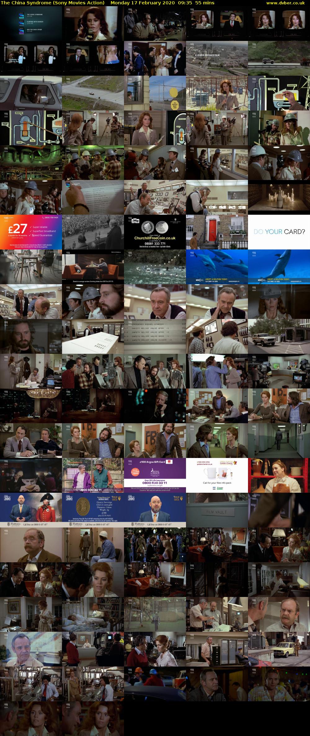 The China Syndrome (Sony Movies Action) Monday 17 February 2020 09:35 - 10:30