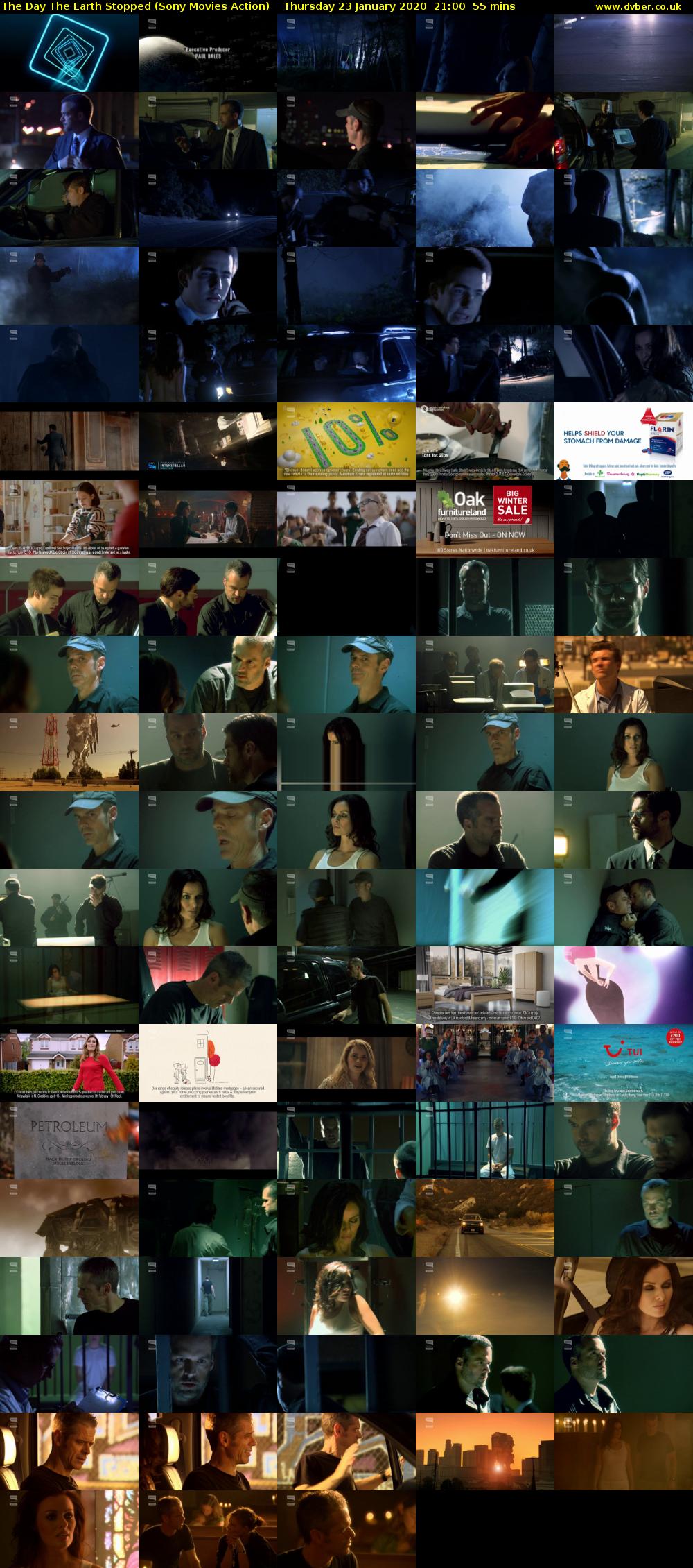 The Day The Earth Stopped (Sony Movies Action) Thursday 23 January 2020 21:00 - 21:55