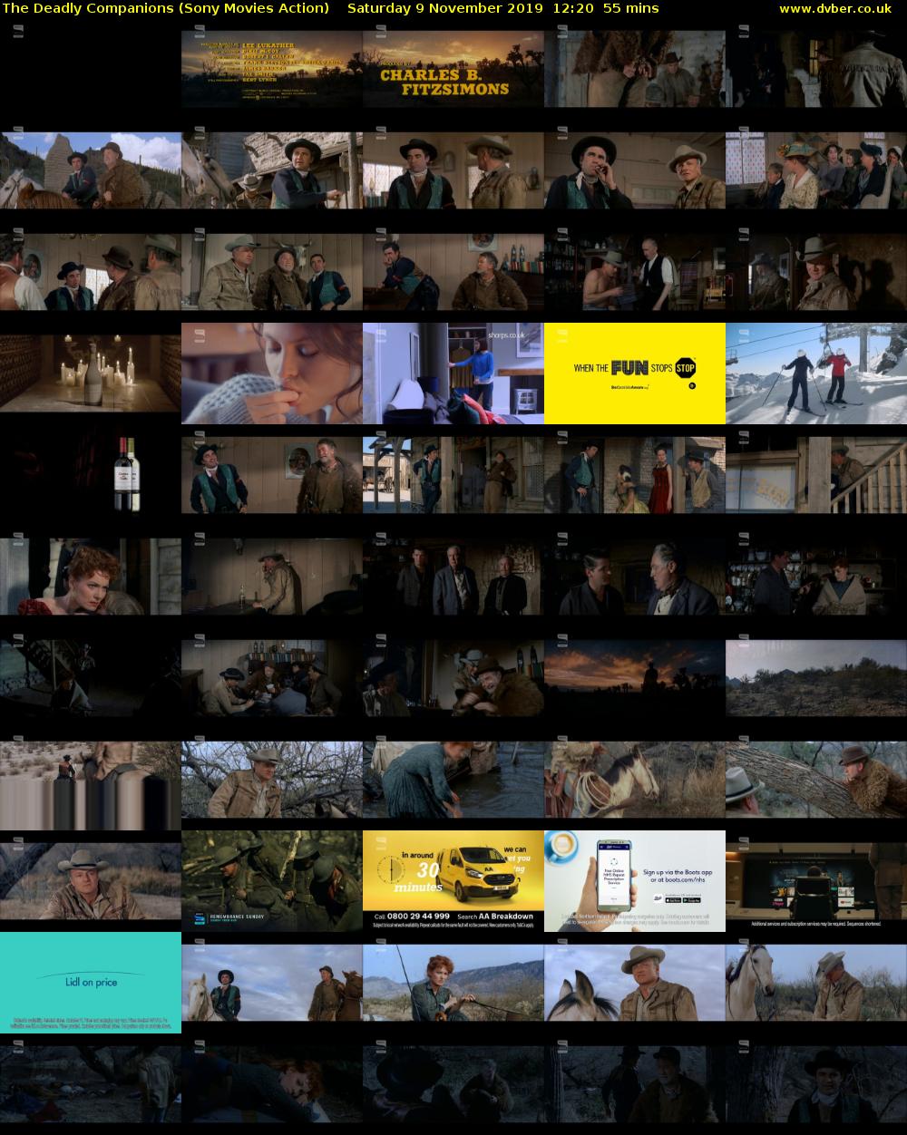 The Deadly Companions (Sony Movies Action) Saturday 9 November 2019 12:20 - 13:15