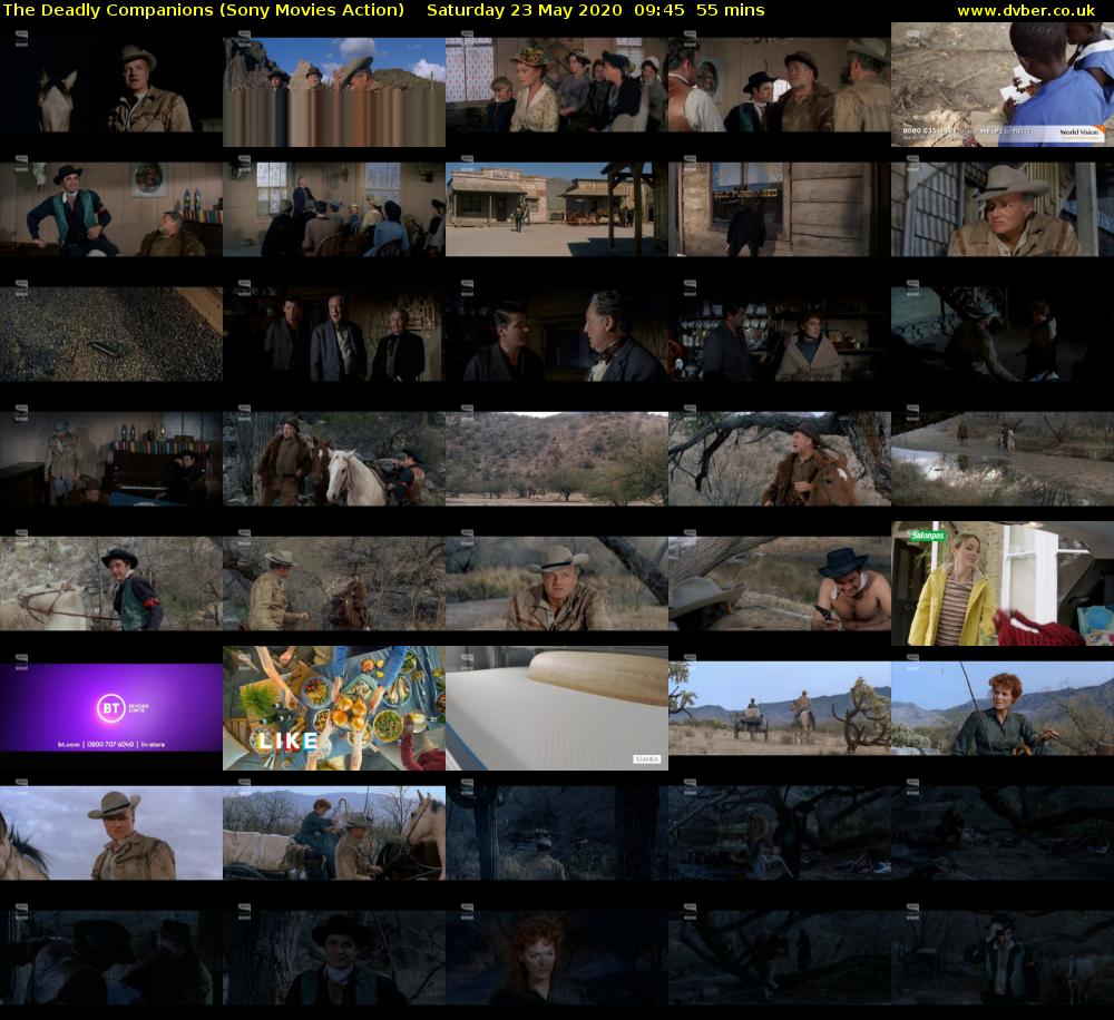The Deadly Companions (Sony Movies Action) Saturday 23 May 2020 09:45 - 10:40