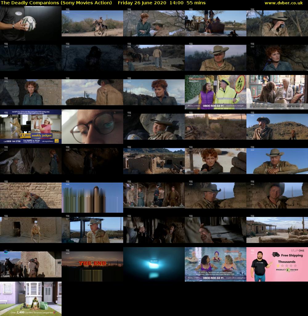 The Deadly Companions (Sony Movies Action) Friday 26 June 2020 14:00 - 14:55