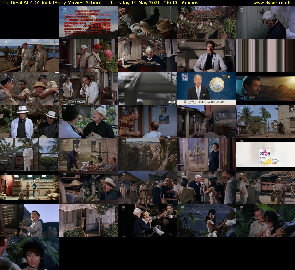The Devil At 4 O'clock (Sony Movies Action) Thursday 14 May 2020 16:40 - 17:35
