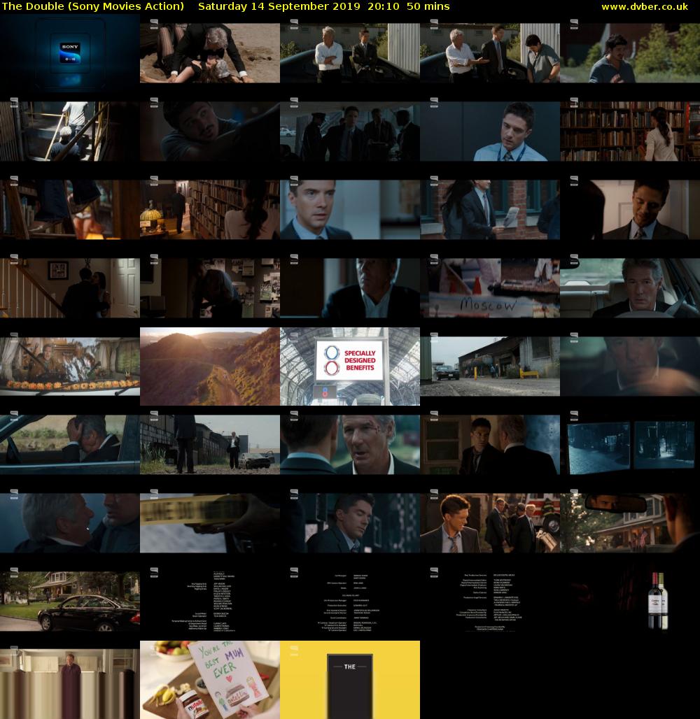 The Double (Sony Movies Action) Saturday 14 September 2019 20:10 - 21:00