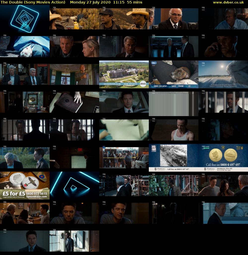 The Double (Sony Movies Action) Monday 27 July 2020 11:15 - 12:10