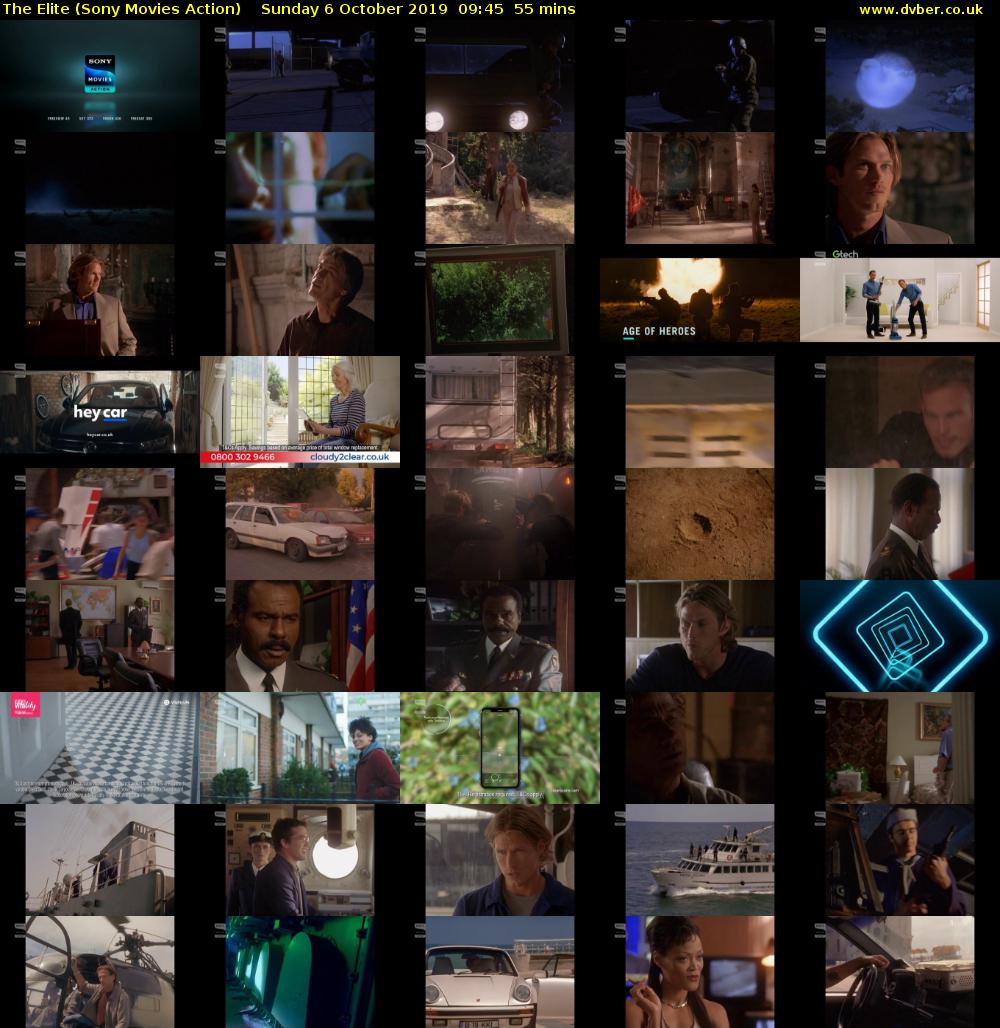 The Elite (Sony Movies Action) Sunday 6 October 2019 09:45 - 10:40