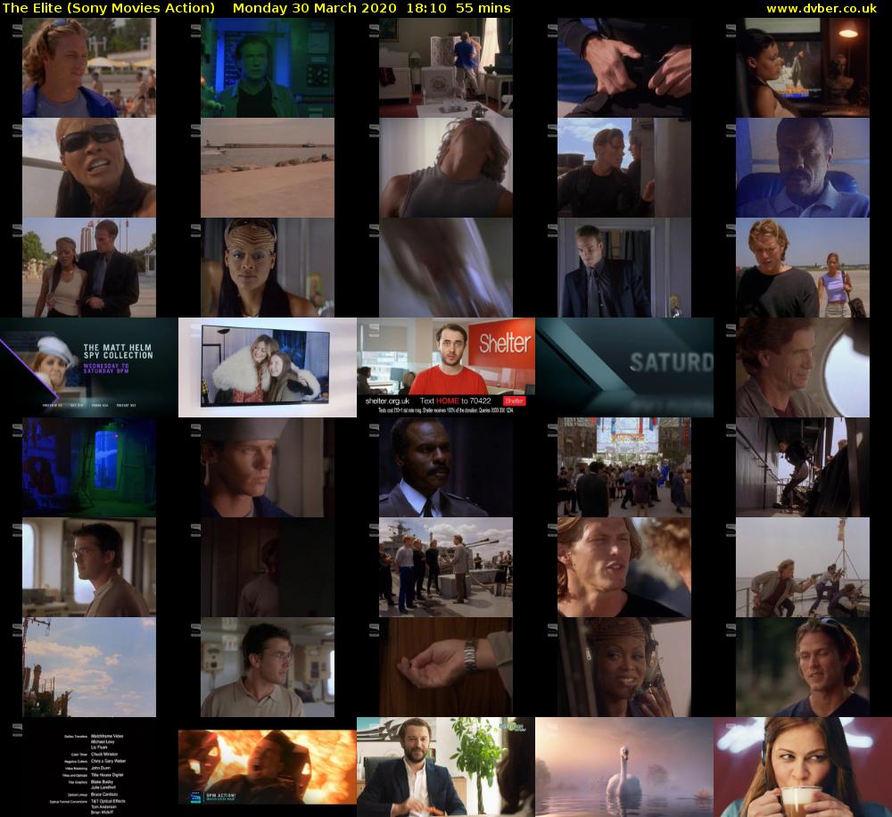 The Elite (Sony Movies Action) Monday 30 March 2020 18:10 - 19:05