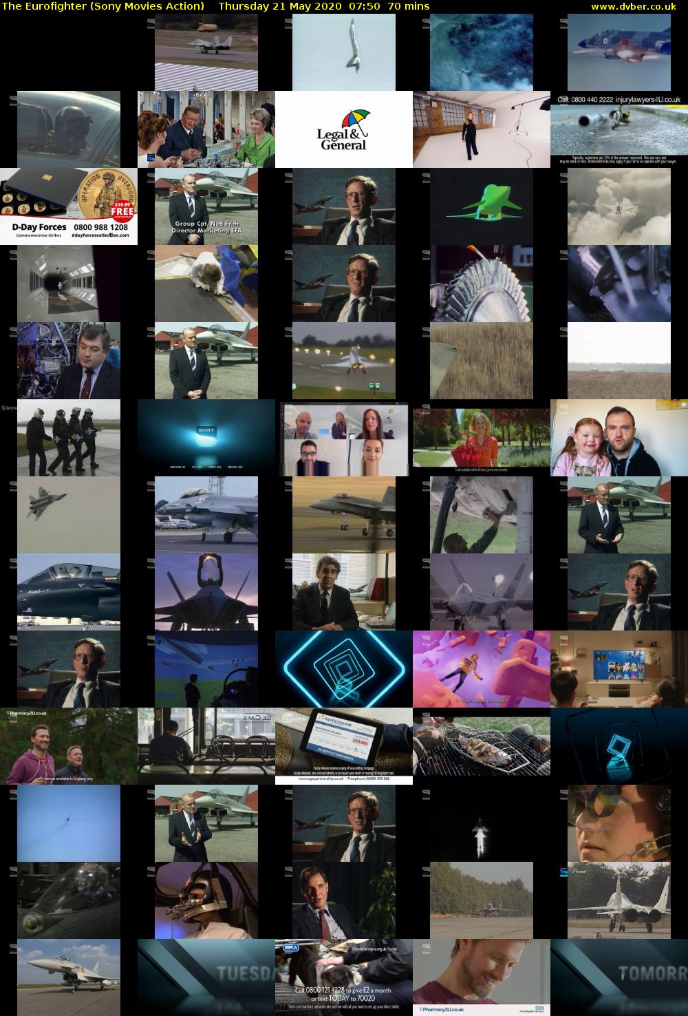 The Eurofighter (Sony Movies Action) Thursday 21 May 2020 07:50 - 09:00