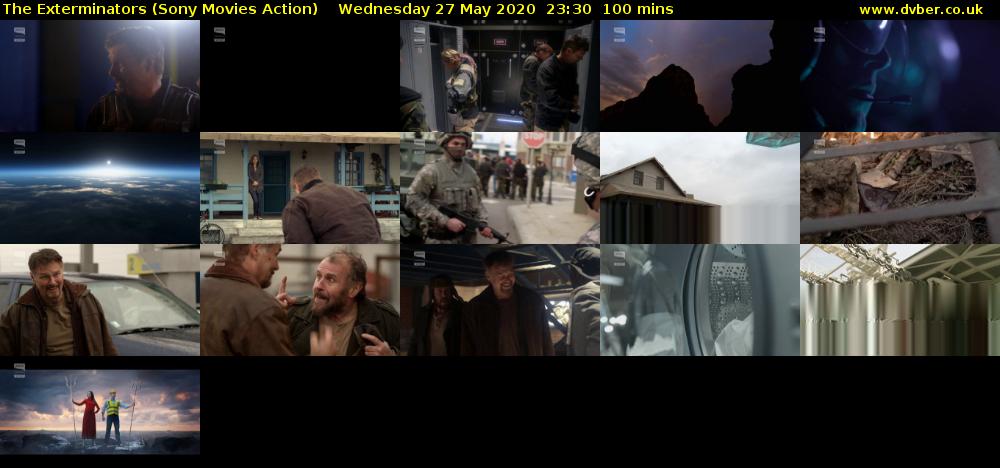 The Exterminators (Sony Movies Action) Wednesday 27 May 2020 23:30 - 01:10