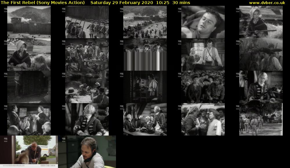 The First Rebel (Sony Movies Action) Saturday 29 February 2020 10:25 - 10:55