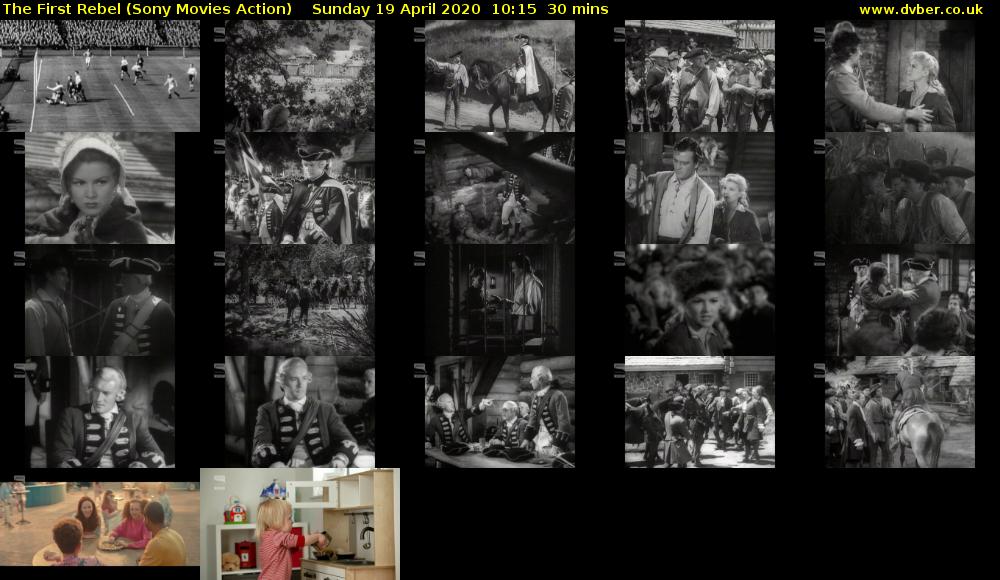 The First Rebel (Sony Movies Action) Sunday 19 April 2020 10:15 - 10:45