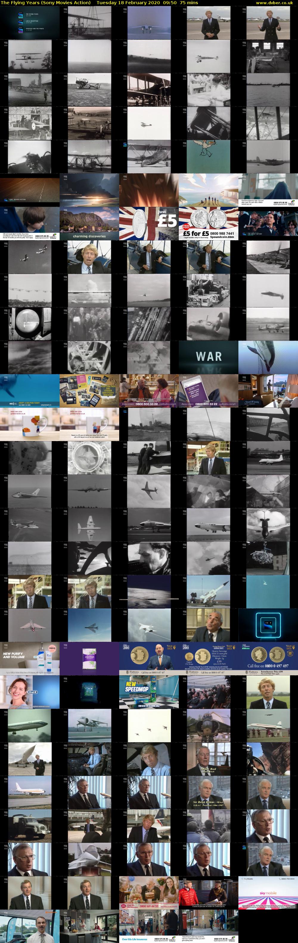 The Flying Years (Sony Movies Action) Tuesday 18 February 2020 09:50 - 11:05