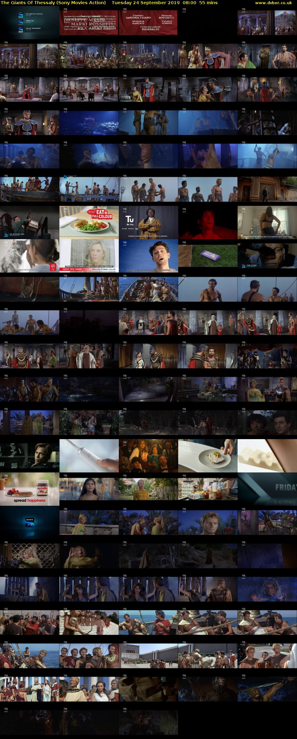 The Giants Of Thessaly (Sony Movies Action) Tuesday 24 September 2019 08:00 - 08:55