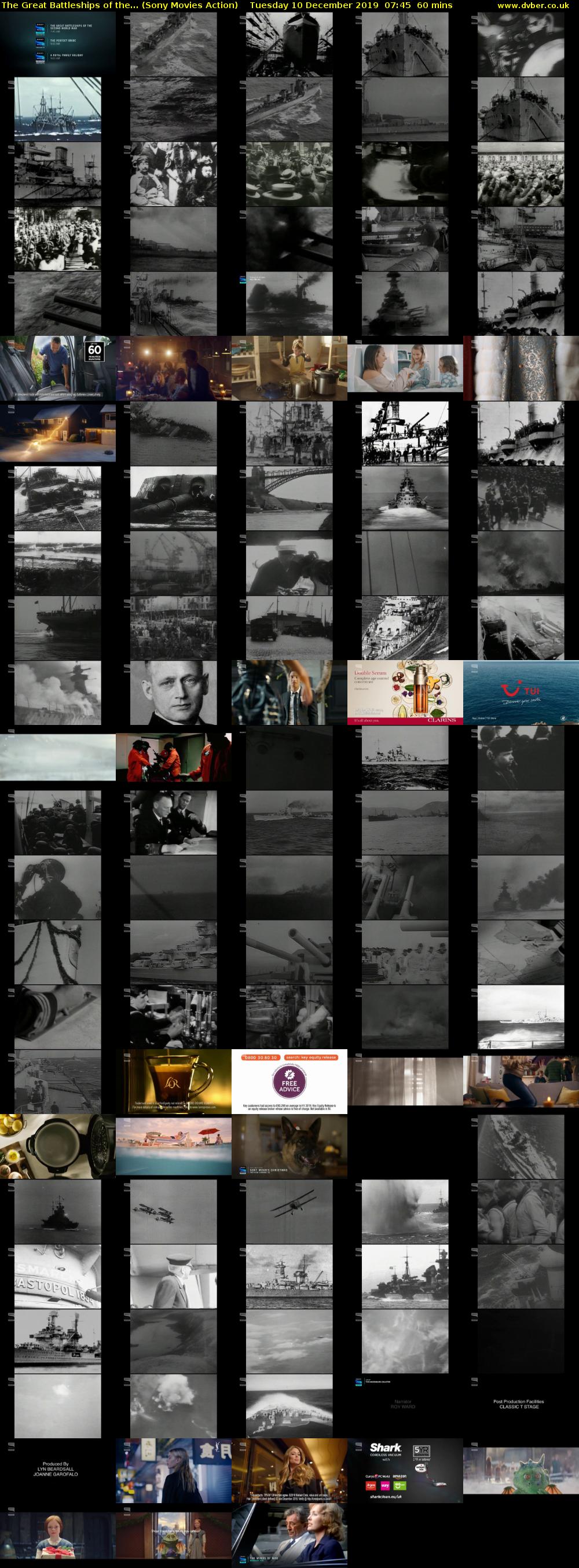 The Great Battleships of the... (Sony Movies Action) Tuesday 10 December 2019 07:45 - 08:45
