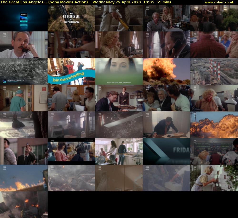 The Great Los Angeles... (Sony Movies Action) Wednesday 29 April 2020 10:05 - 11:00