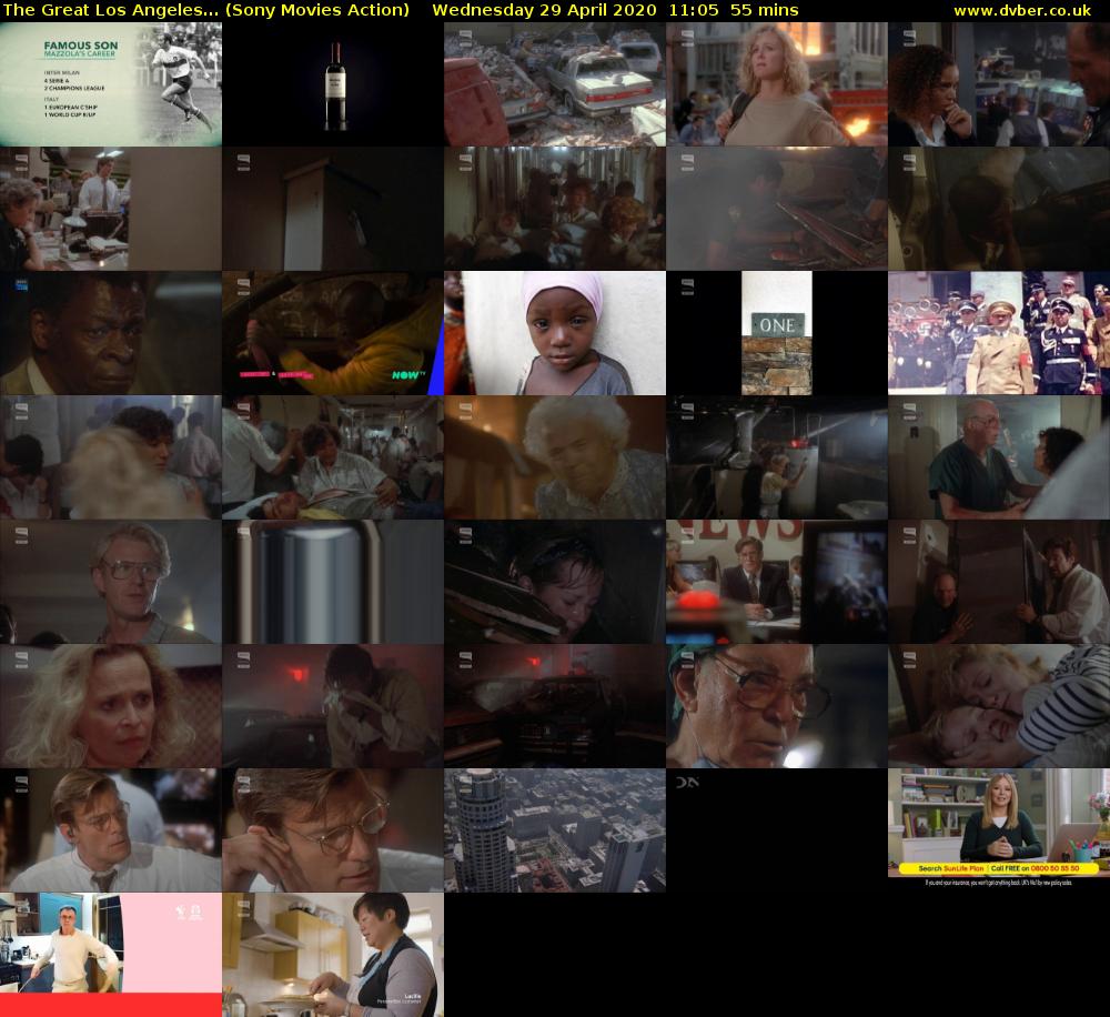 The Great Los Angeles... (Sony Movies Action) Wednesday 29 April 2020 11:05 - 12:00