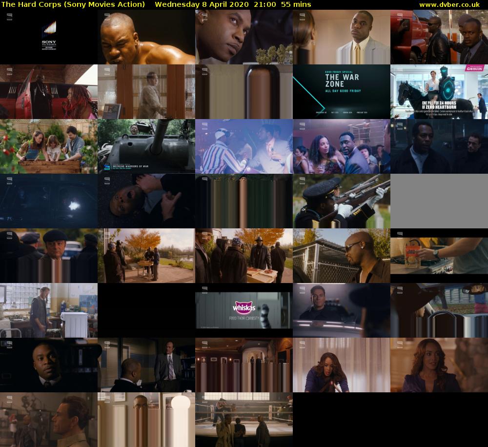 The Hard Corps (Sony Movies Action) Wednesday 8 April 2020 21:00 - 21:55