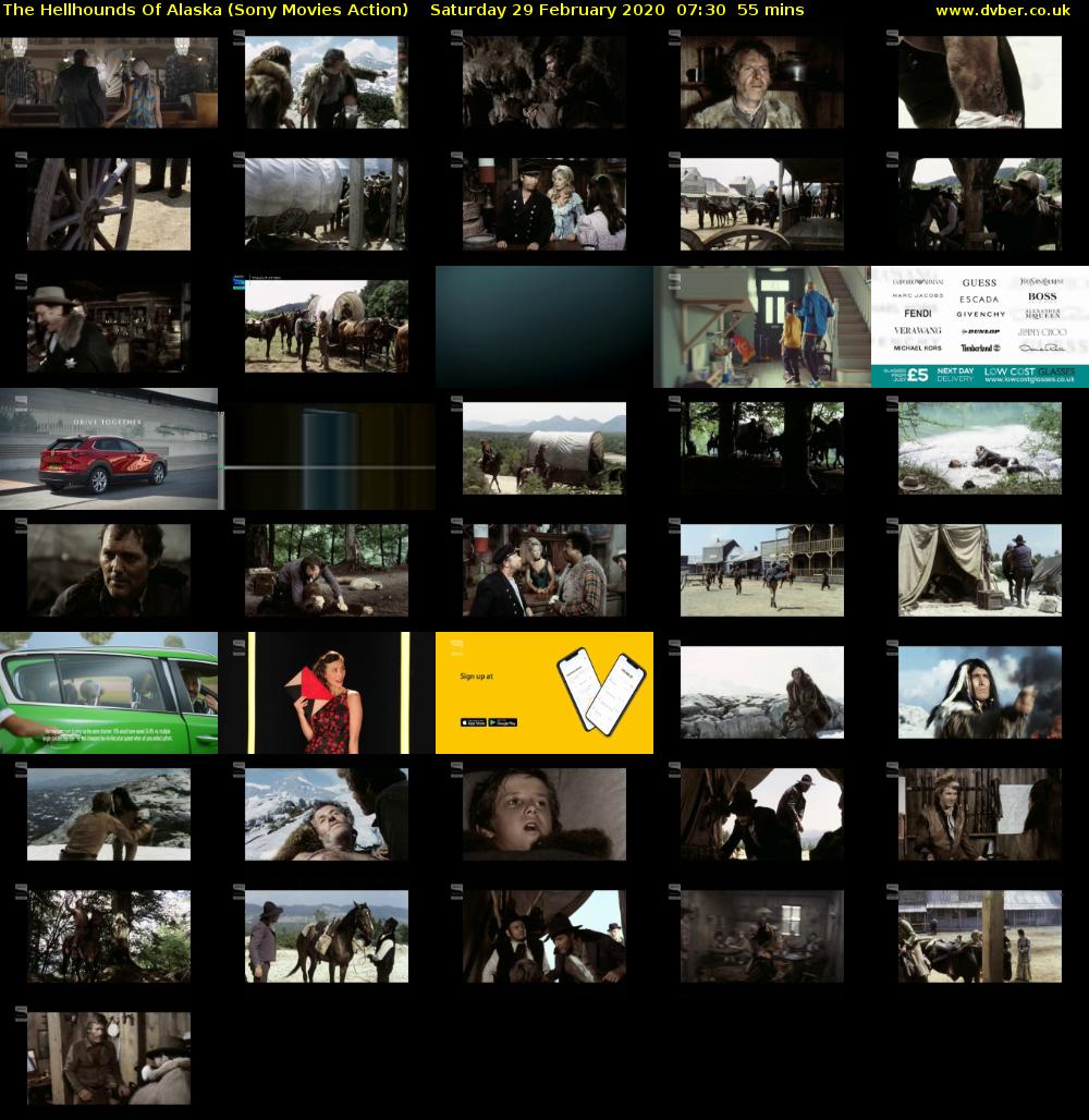 The Hellhounds Of Alaska (Sony Movies Action) Saturday 29 February 2020 07:30 - 08:25