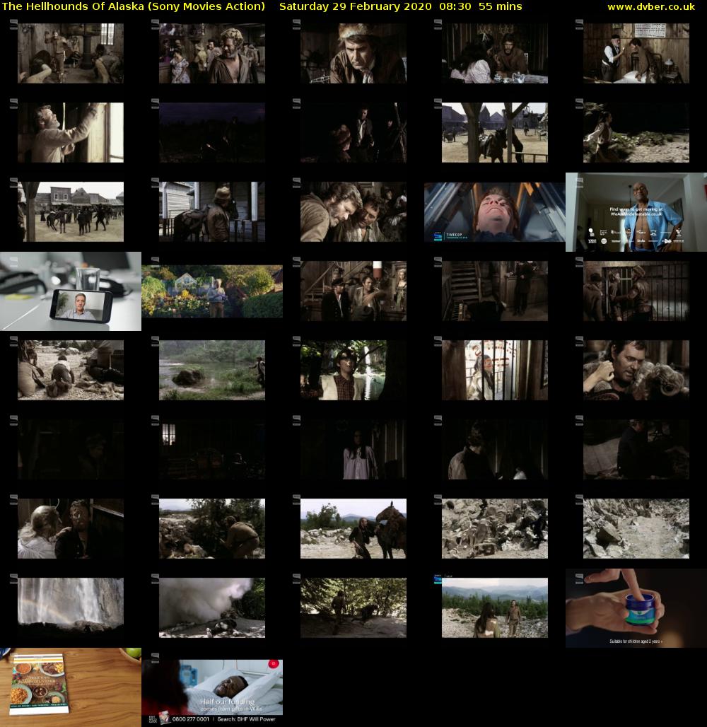 The Hellhounds Of Alaska (Sony Movies Action) Saturday 29 February 2020 08:30 - 09:25