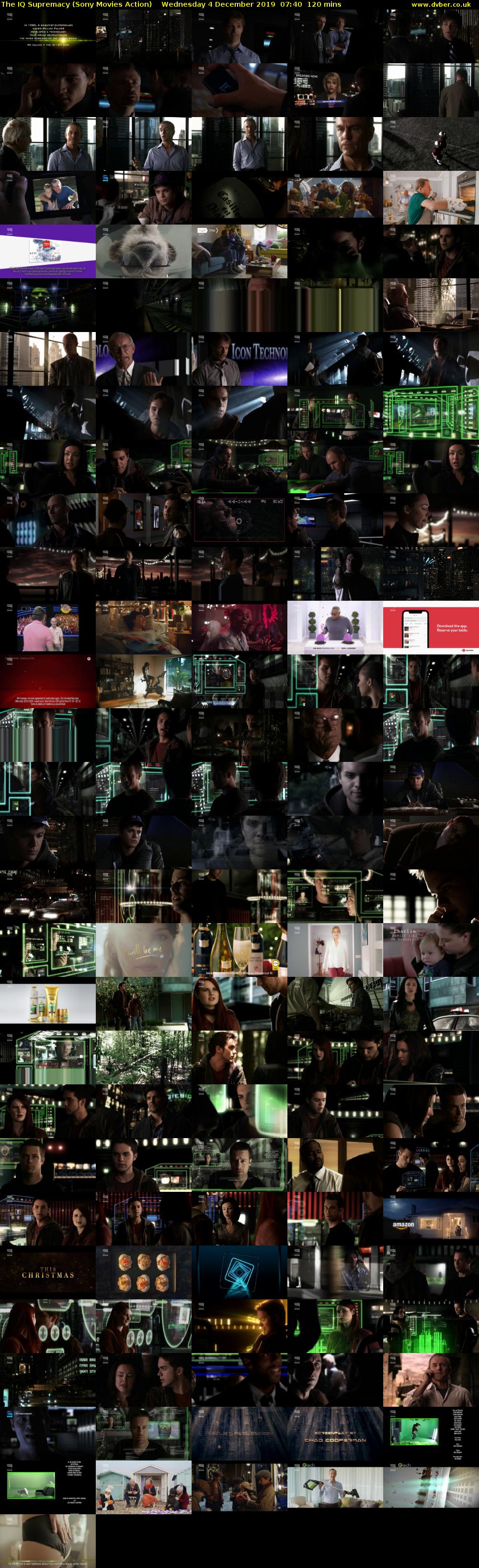 The IQ Supremacy (Sony Movies Action) Wednesday 4 December 2019 07:40 - 09:40
