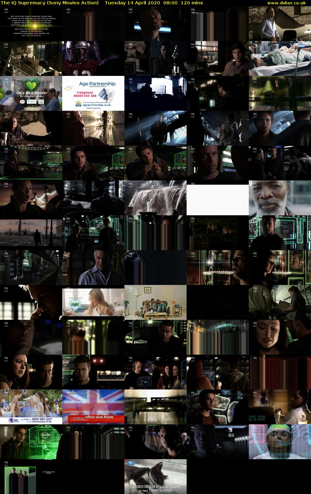 The IQ Supremacy (Sony Movies Action) Tuesday 14 April 2020 08:00 - 10:00