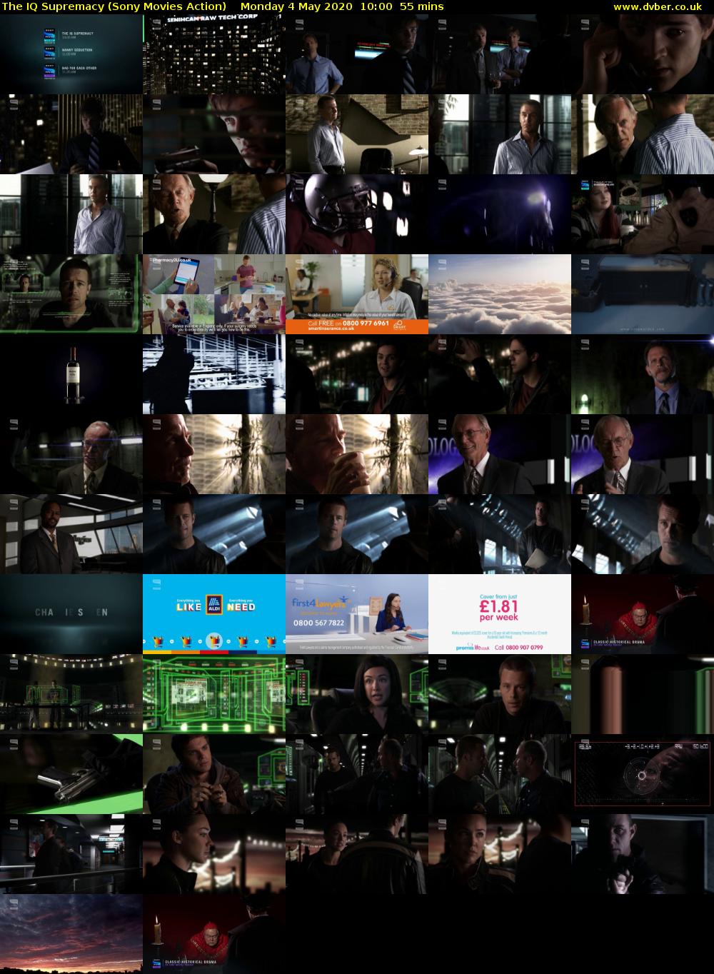The IQ Supremacy (Sony Movies Action) Monday 4 May 2020 10:00 - 10:55