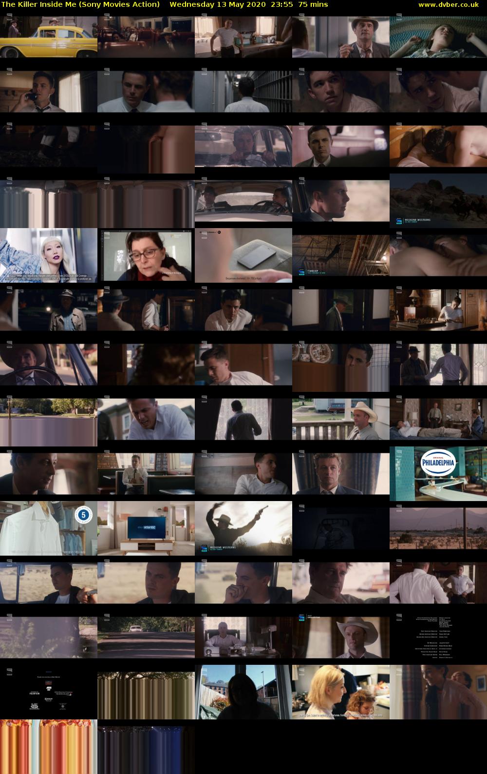 The Killer Inside Me (Sony Movies Action) Wednesday 13 May 2020 23:55 - 01:10