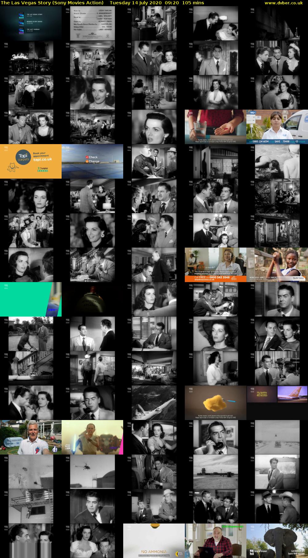 The Las Vegas Story (Sony Movies Action) Tuesday 14 July 2020 09:20 - 11:05