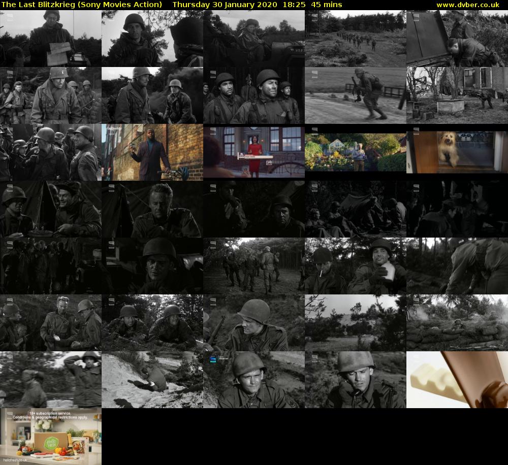 The Last Blitzkrieg (Sony Movies Action) Thursday 30 January 2020 18:25 - 19:10