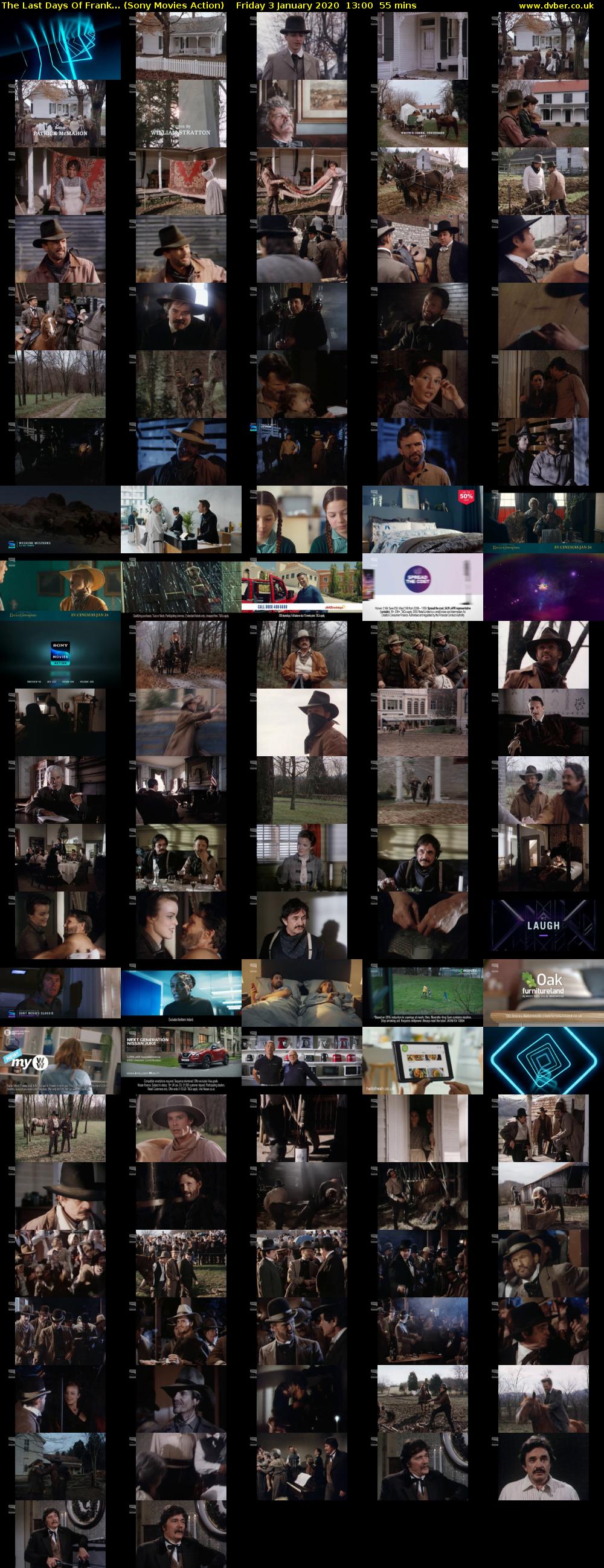 The Last Days Of Frank... (Sony Movies Action) Friday 3 January 2020 13:00 - 13:55