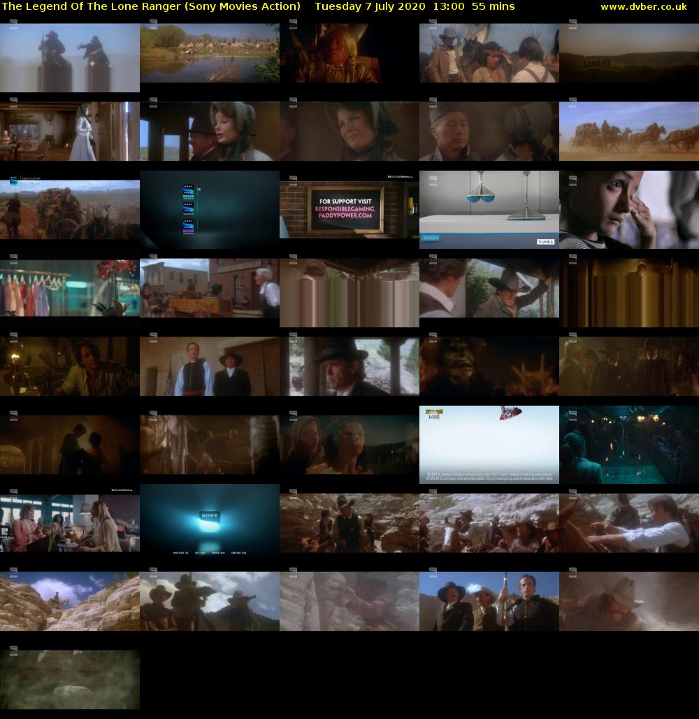 The Legend Of The Lone Ranger (Sony Movies Action) Tuesday 7 July 2020 13:00 - 13:55