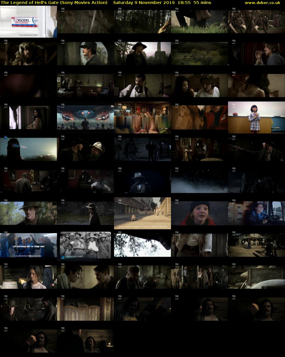 The Legend of Hell's Gate (Sony Movies Action) Saturday 9 November 2019 18:55 - 19:50