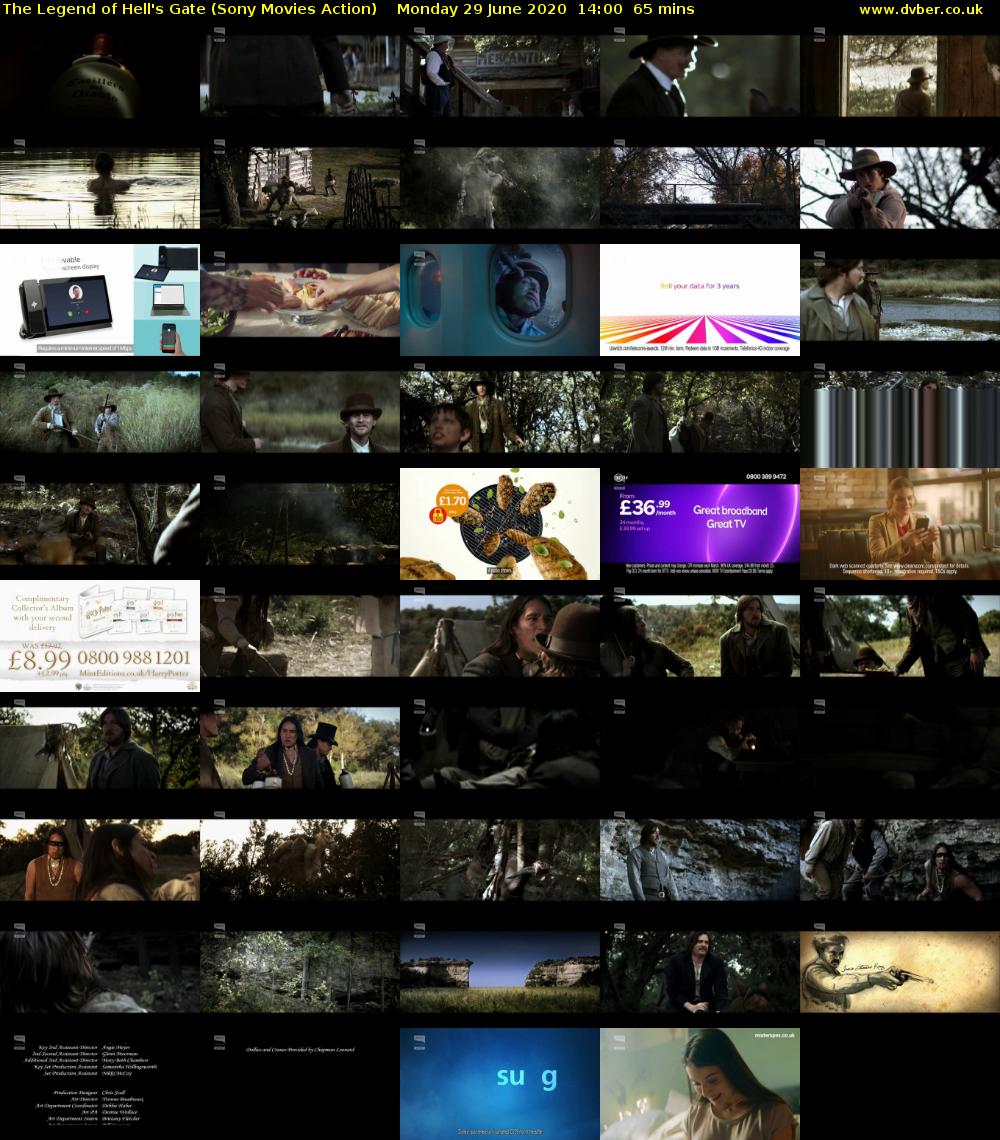The Legend of Hell's Gate (Sony Movies Action) Monday 29 June 2020 14:00 - 15:05