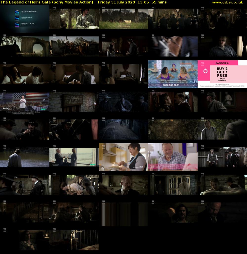 The Legend of Hell's Gate (Sony Movies Action) Friday 31 July 2020 13:05 - 14:00