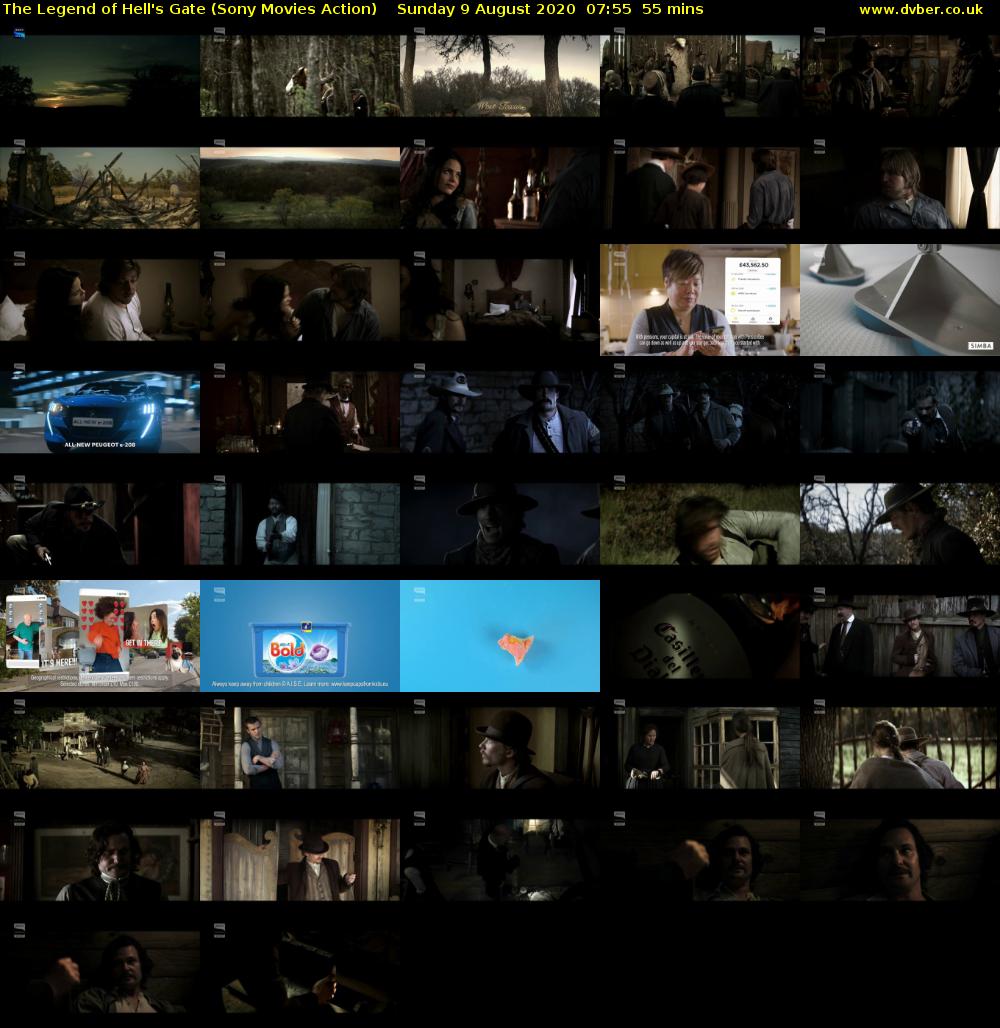 The Legend of Hell's Gate (Sony Movies Action) Sunday 9 August 2020 07:55 - 08:50
